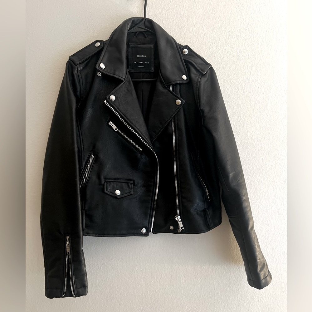 Bershka Leather Moto Jacket